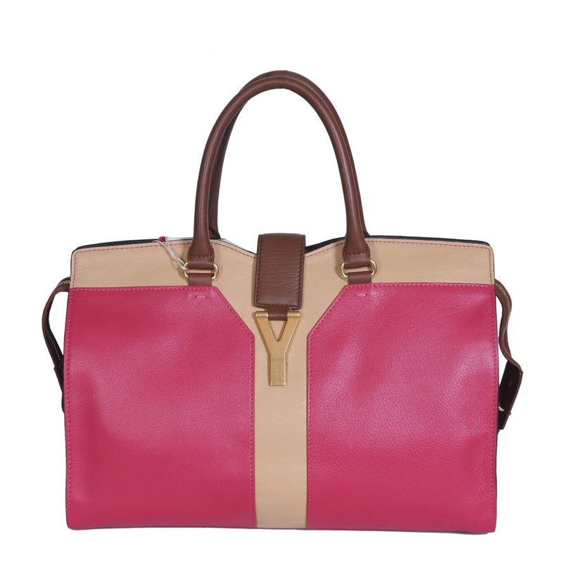 8221 Yves Saint Laurent medio Cabas Chyc Borsa 8221 Rose con aprile